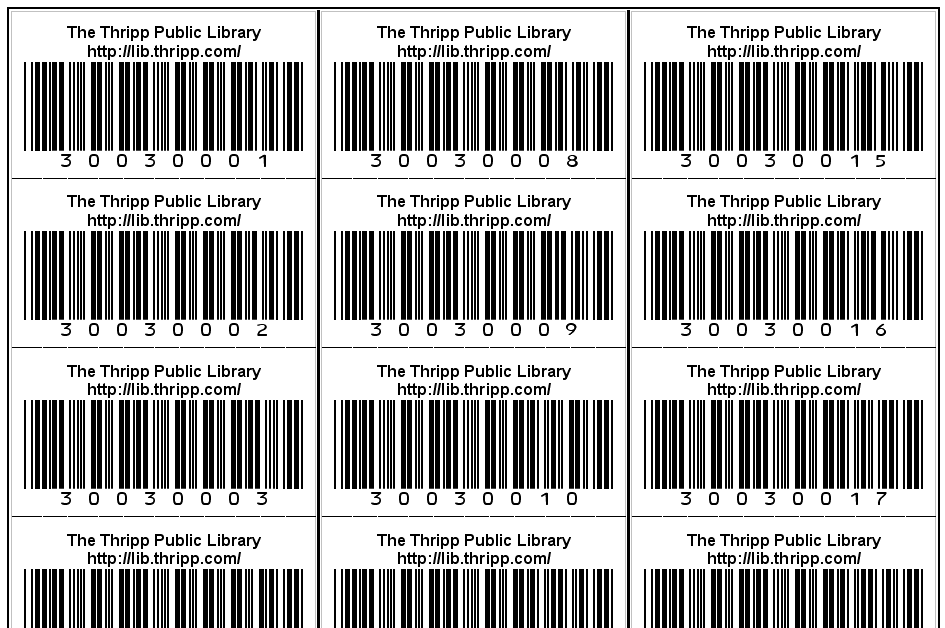 Lots of barcodes